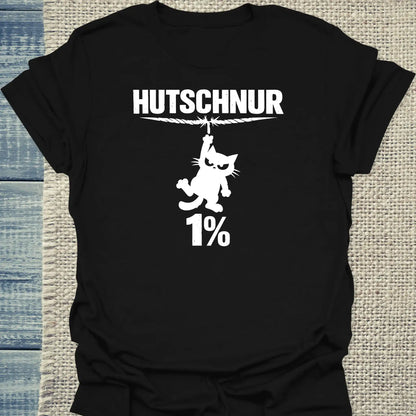 T-Shirt - Hutschur 1% - Unisex - Katze Schwarz