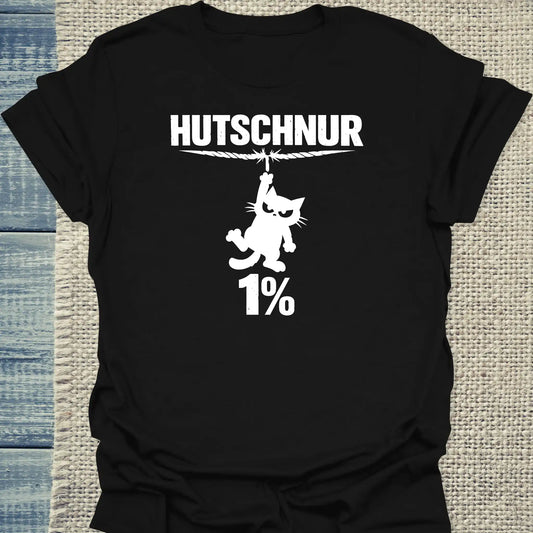 T-Shirt - Hutschur 1% - Unisex - Katze Schwarz