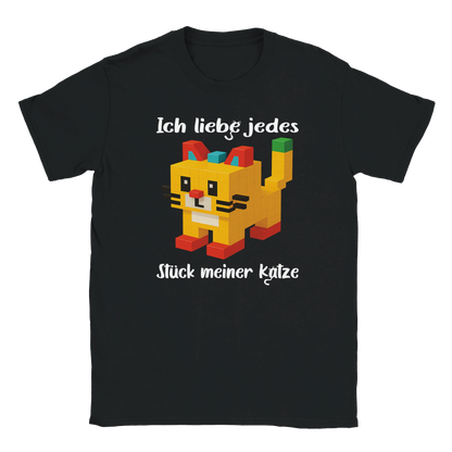 T-Shirt - Ich liebe jedes Stück meiner Katze - Unisex - Katze Schwarz