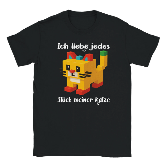 T-Shirt - Ich liebe jedes Stück meiner Katze - Unisex - Katze Schwarz