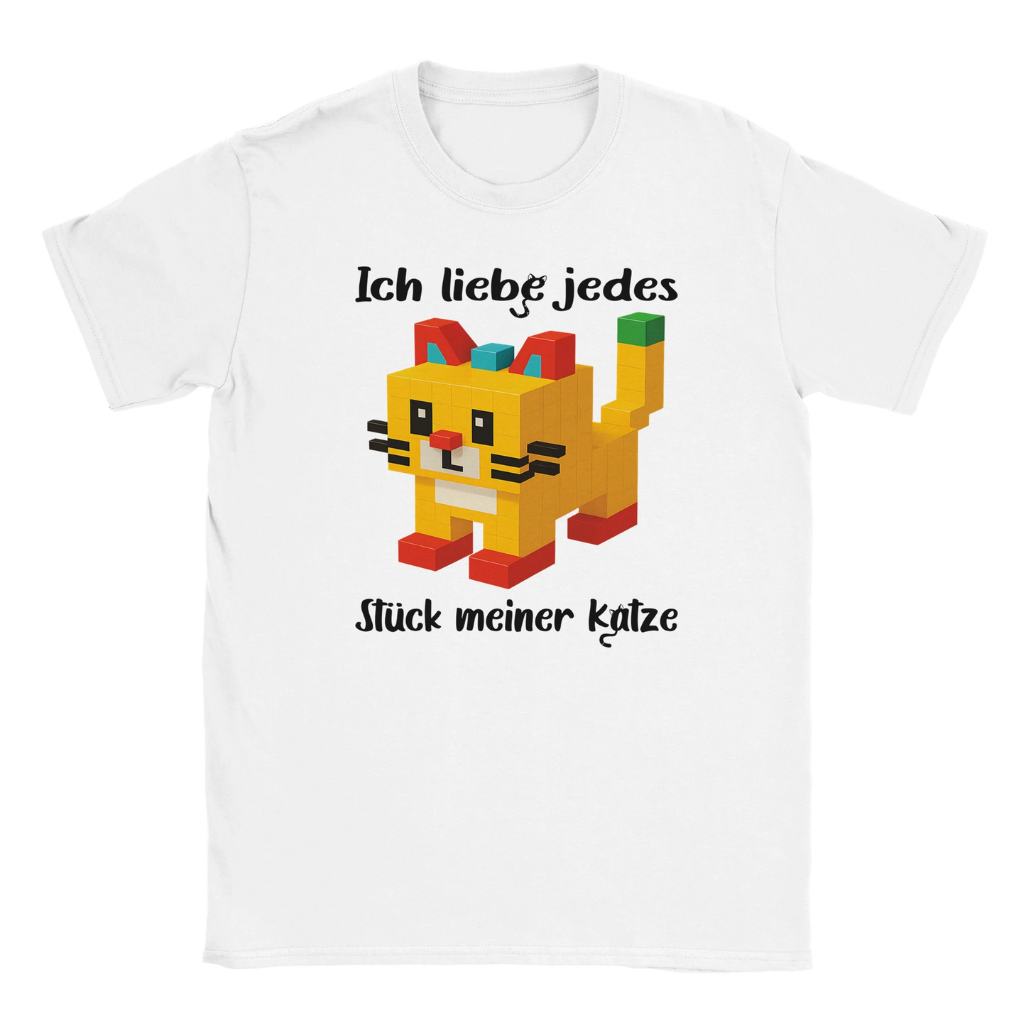 T-Shirt - Ich liebe jedes Stück meiner Katze - Unisex - Katze Weiß