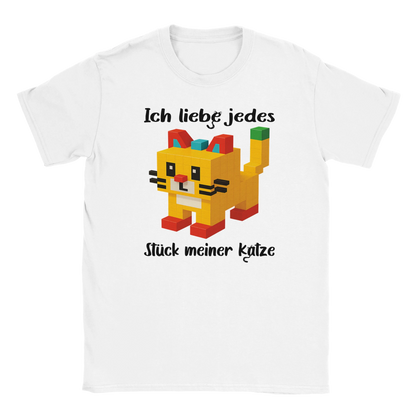 T-Shirt - Ich liebe jedes Stück meiner Katze - Unisex - Katze Weiß