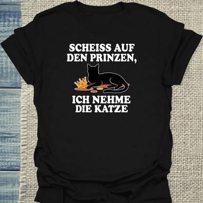 T-Shirt - Ich nehme die Katze - Unisex - Katze Schwarz