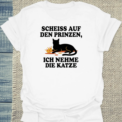 T-Shirt - Ich nehme die Katze - Unisex - Katze Weiß