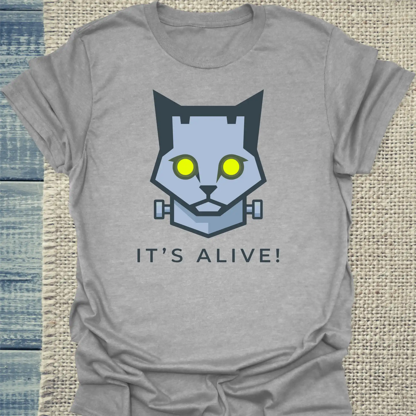 T-Shirt - Its Alive! - Unisex - Katze Grau