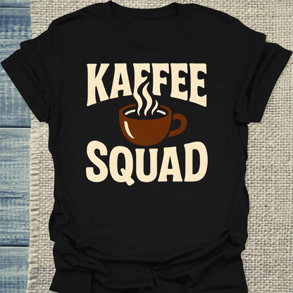 T-Shirt - Kaffee Squad - Tasse - Unisex - Kaffee Schwarz