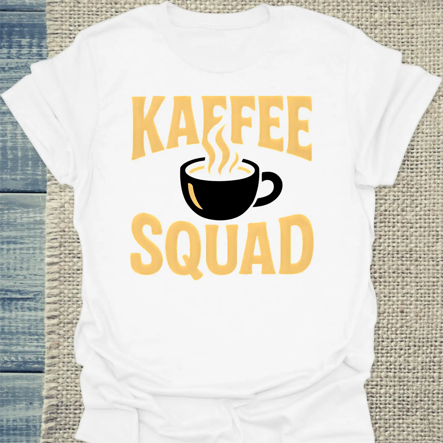 T-Shirt - Kaffee Squad - Tasse - Unisex - Kaffee Weiß