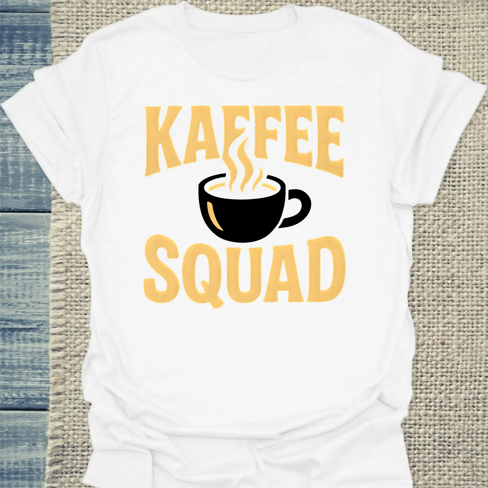 T-Shirt - Kaffee Squad - Tasse - Unisex - Kaffee Weiß