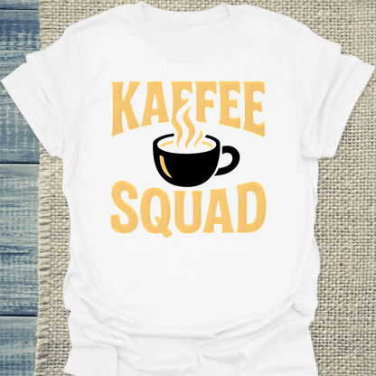 T-Shirt - Kaffee Squad - Tasse - Unisex - Kaffee Weiß