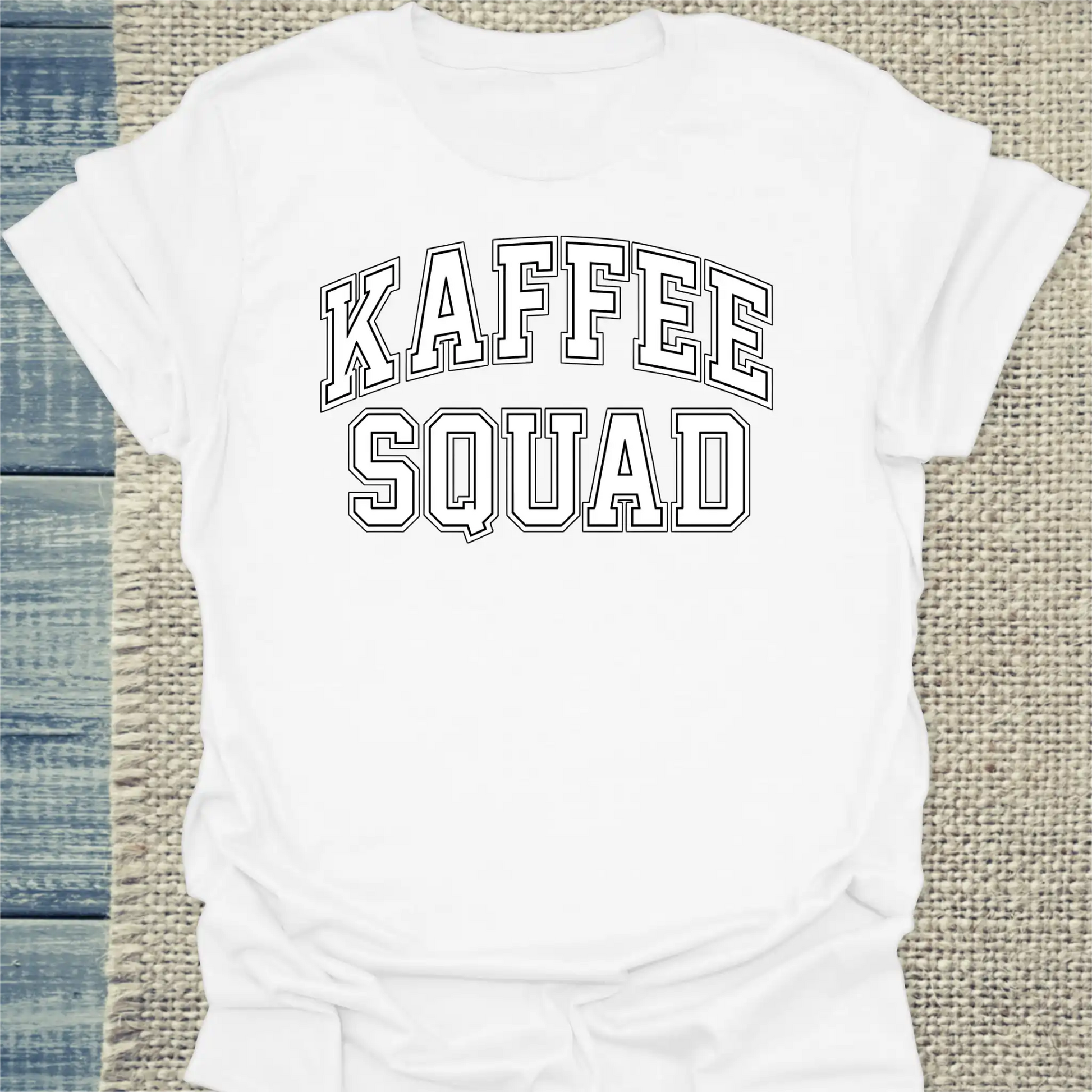 T-Shirt - Kaffee Squad - Unisex - Kaffee Weiß