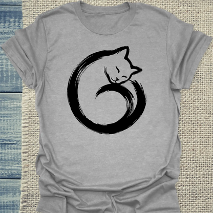 T-Shirt - Katze Ying - Unisex - Katze Grau