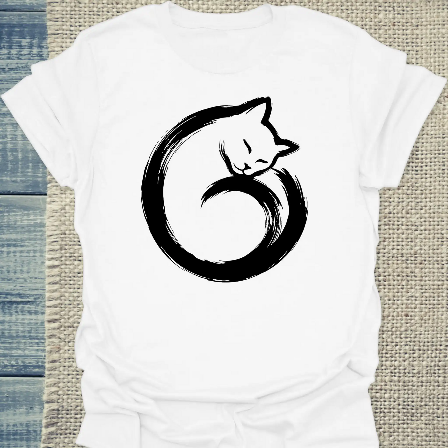 T-Shirt - Katze Ying - Unisex - Katze Weiß