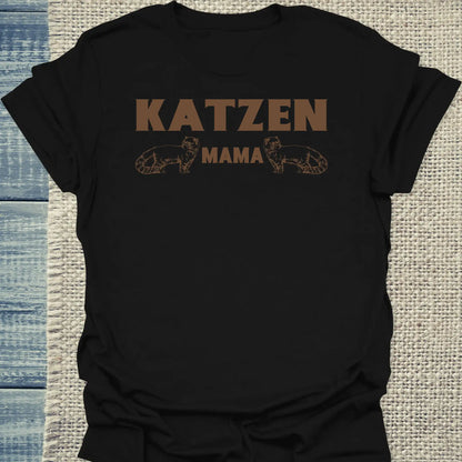 T-Shirt - Katzen Mama - Unisex - Katze Schwarz