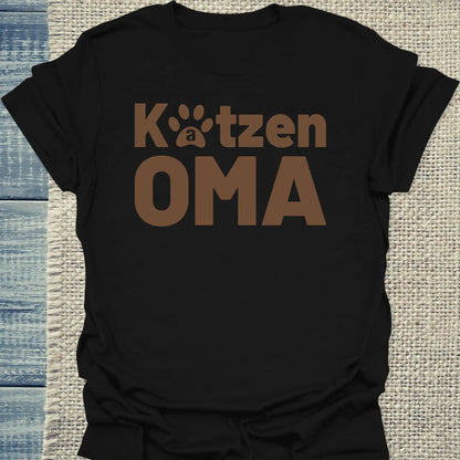 T-Shirt - Katzen Oma - Unisex - Katze Schwarz