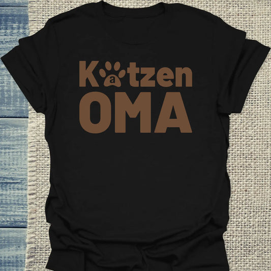 T-Shirt - Katzen Oma - Unisex - Katze Schwarz