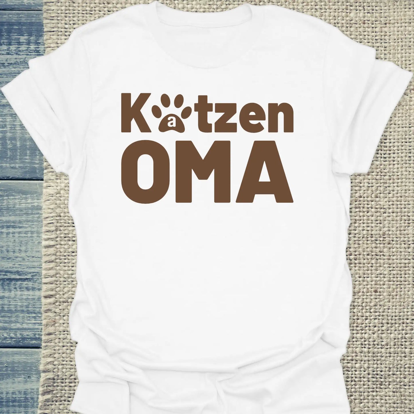 T-Shirt - Katzen Oma - Unisex - Katze Weiß
