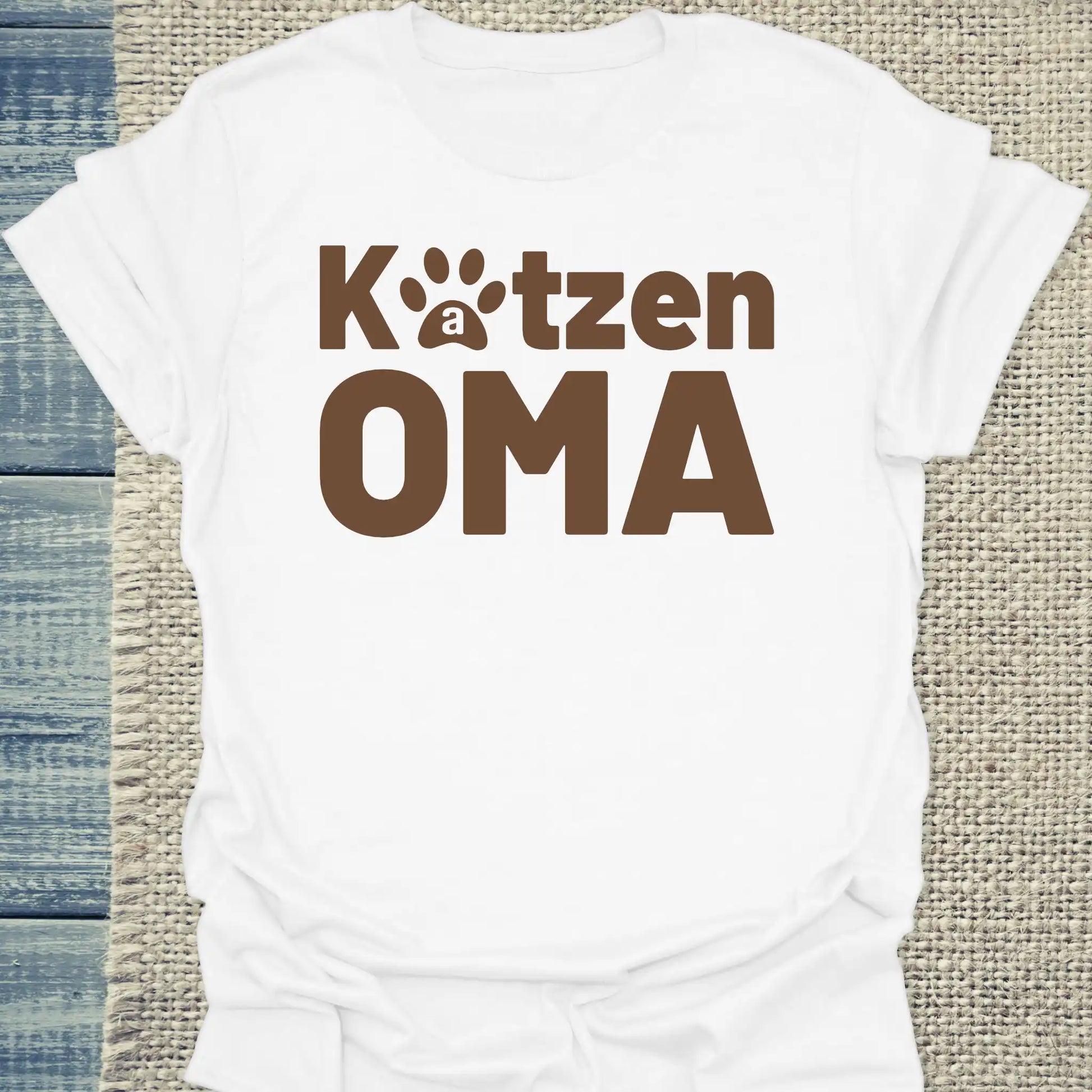 T-Shirt - Katzen Oma - Unisex - Katze Weiß