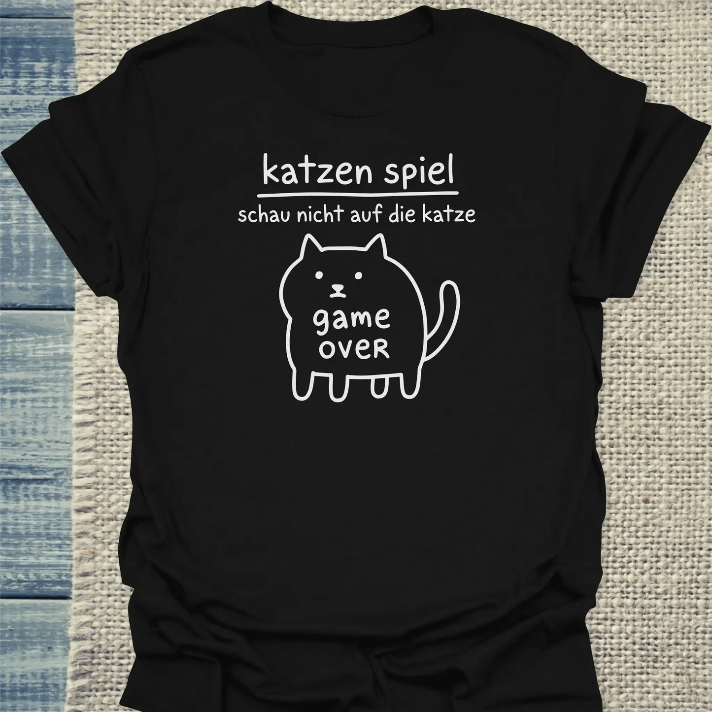 T-Shirt - katzenspiel - Unisex - Katze Schwarz