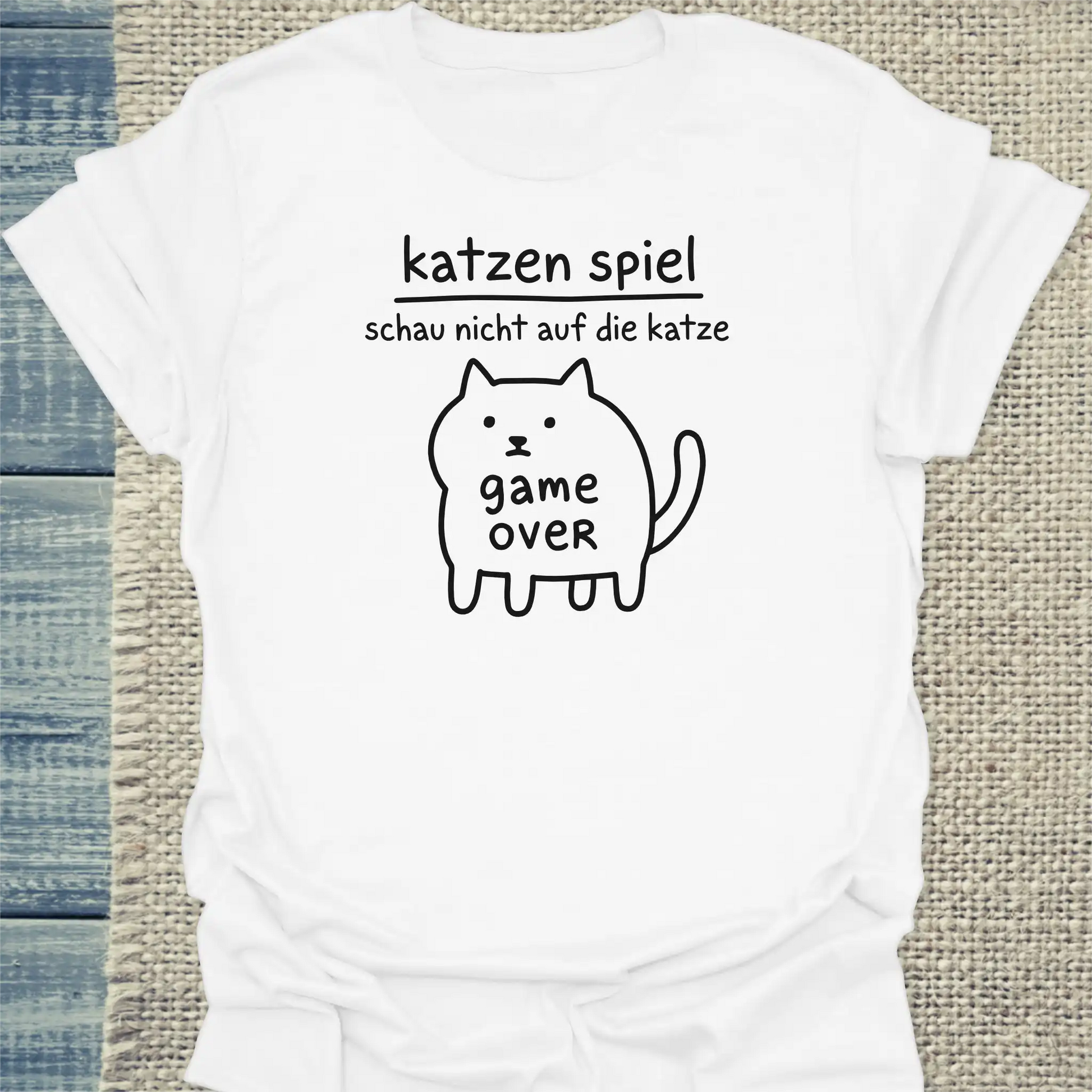 T-Shirt - katzenspiel - Unisex - Katze Weiß