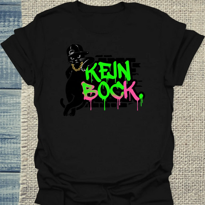 T-Shirt - Kein Bock - Unisex - Katze Schwarz