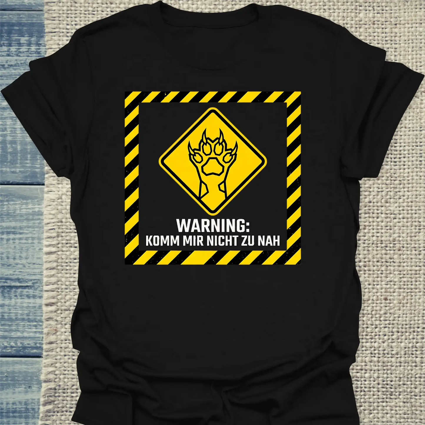 T-Shirt - Komm mir nicht zu nah - Unisex - Katze Schwarz