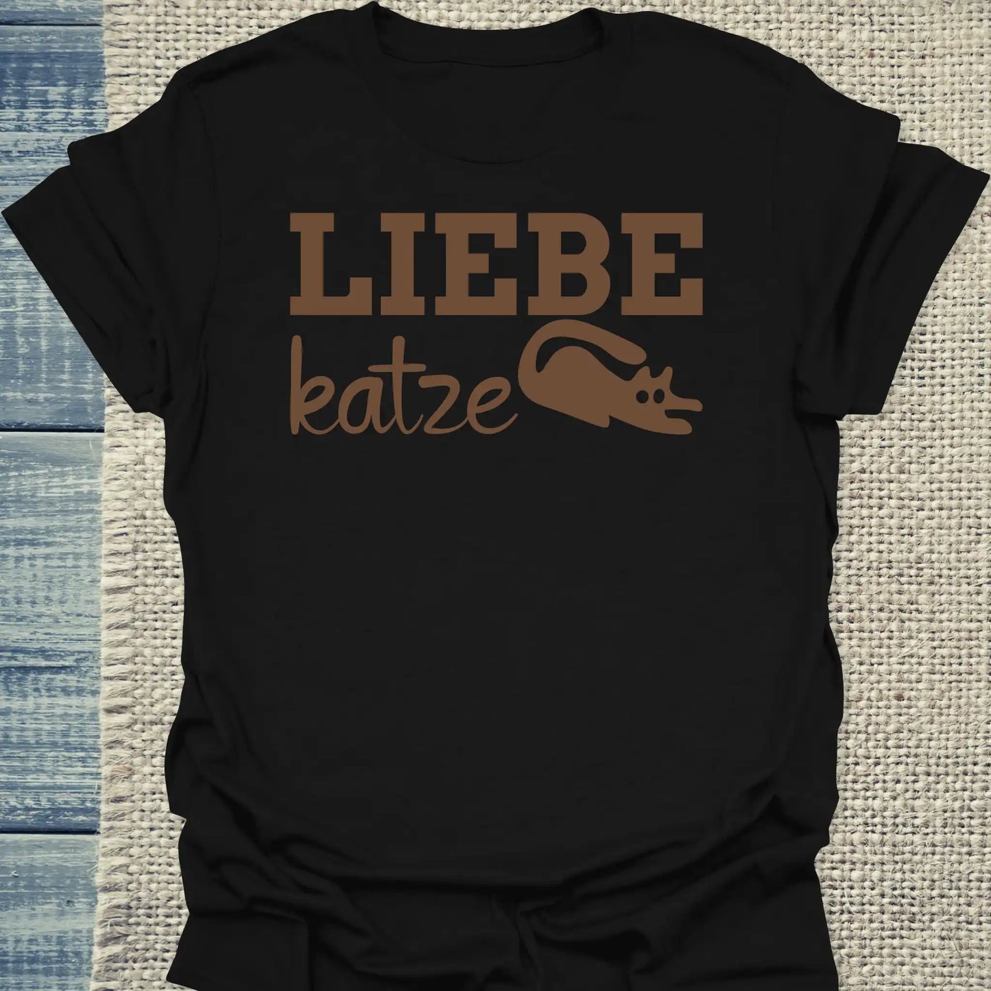 T-Shirt - Liebe Katze - Unisex - Katze Schwarz