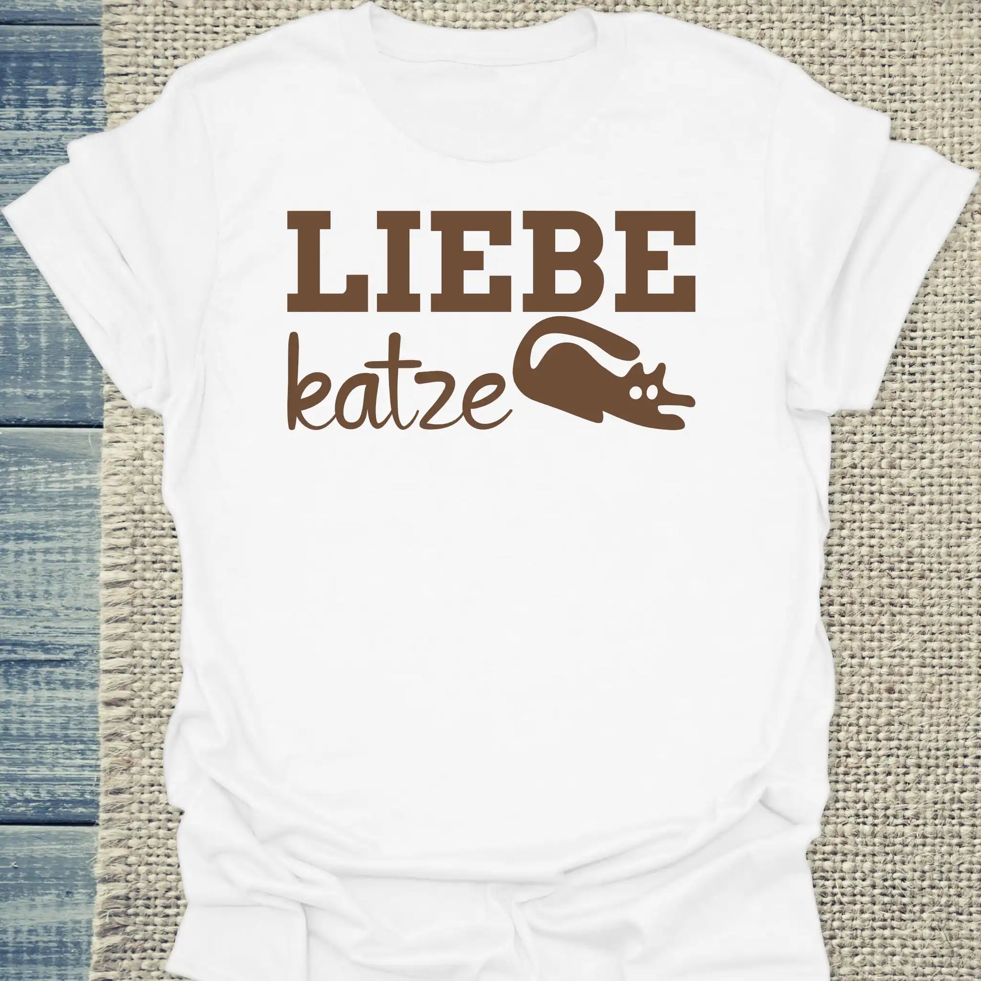 T-Shirt - Liebe Katze - Unisex - Katze Weiß