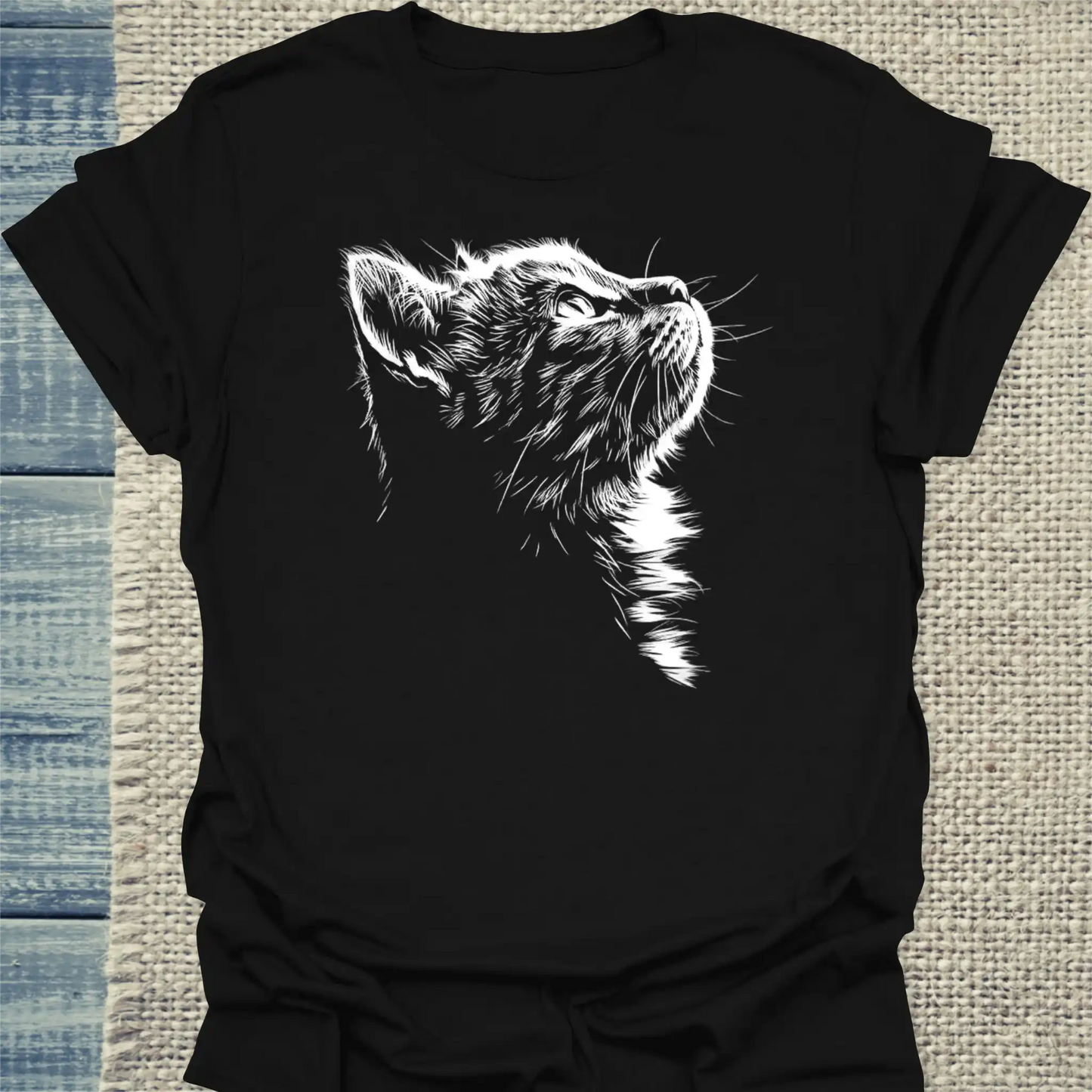 T-Shirt - Liebeskummer - Unisex - Katze Schwarz