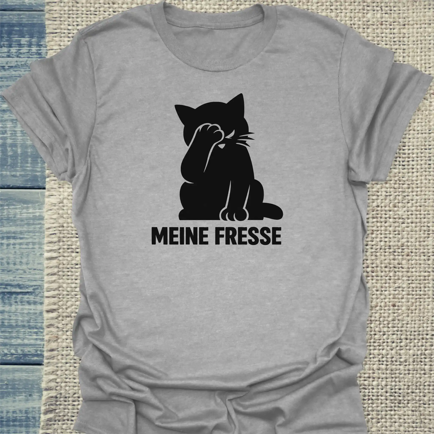 T-Shirt - Meine Fresse - Unisex - Katze Grau