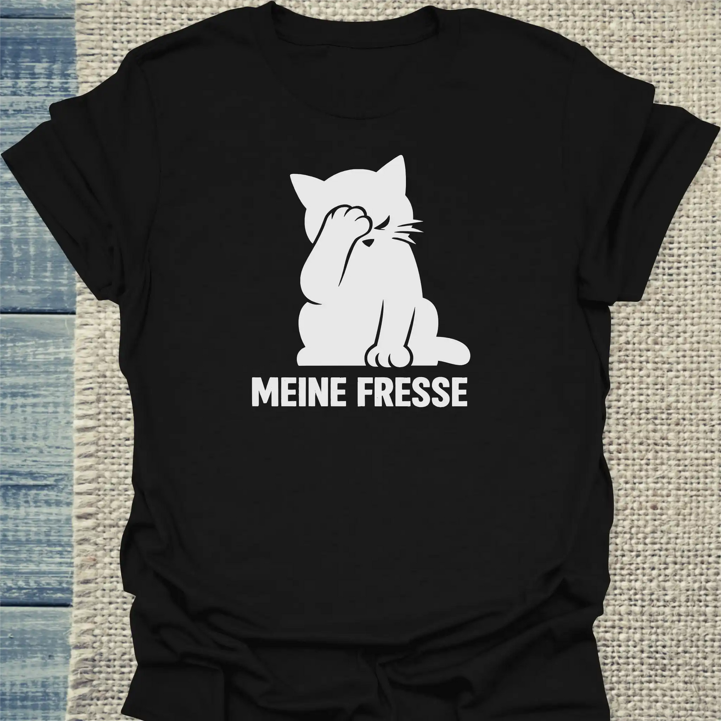 T-Shirt - Meine Fresse - Unisex - Katze Schwarz