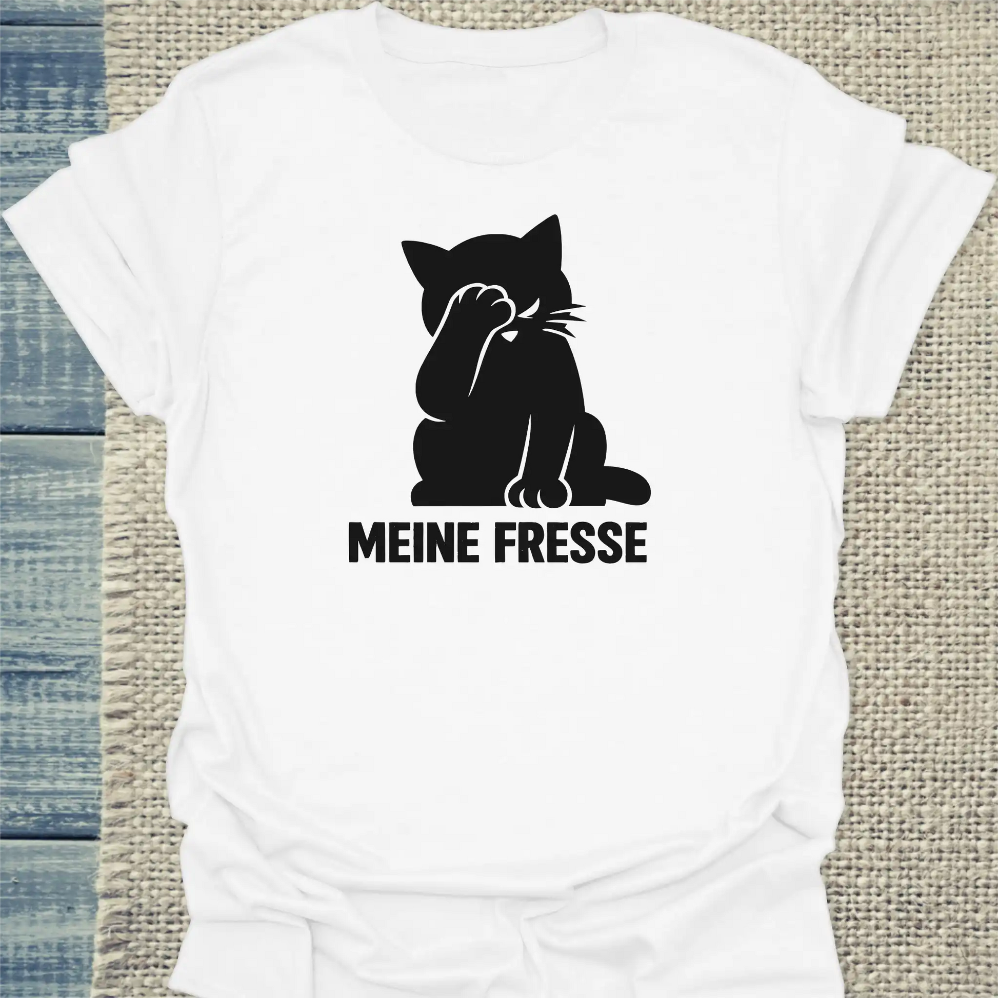 T-Shirt - Meine Fresse - Unisex - Katze Weiß