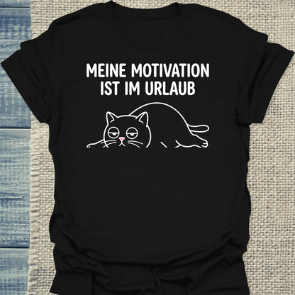 T-Shirt - Meine Motivation - Unisex - Katze Schwarz