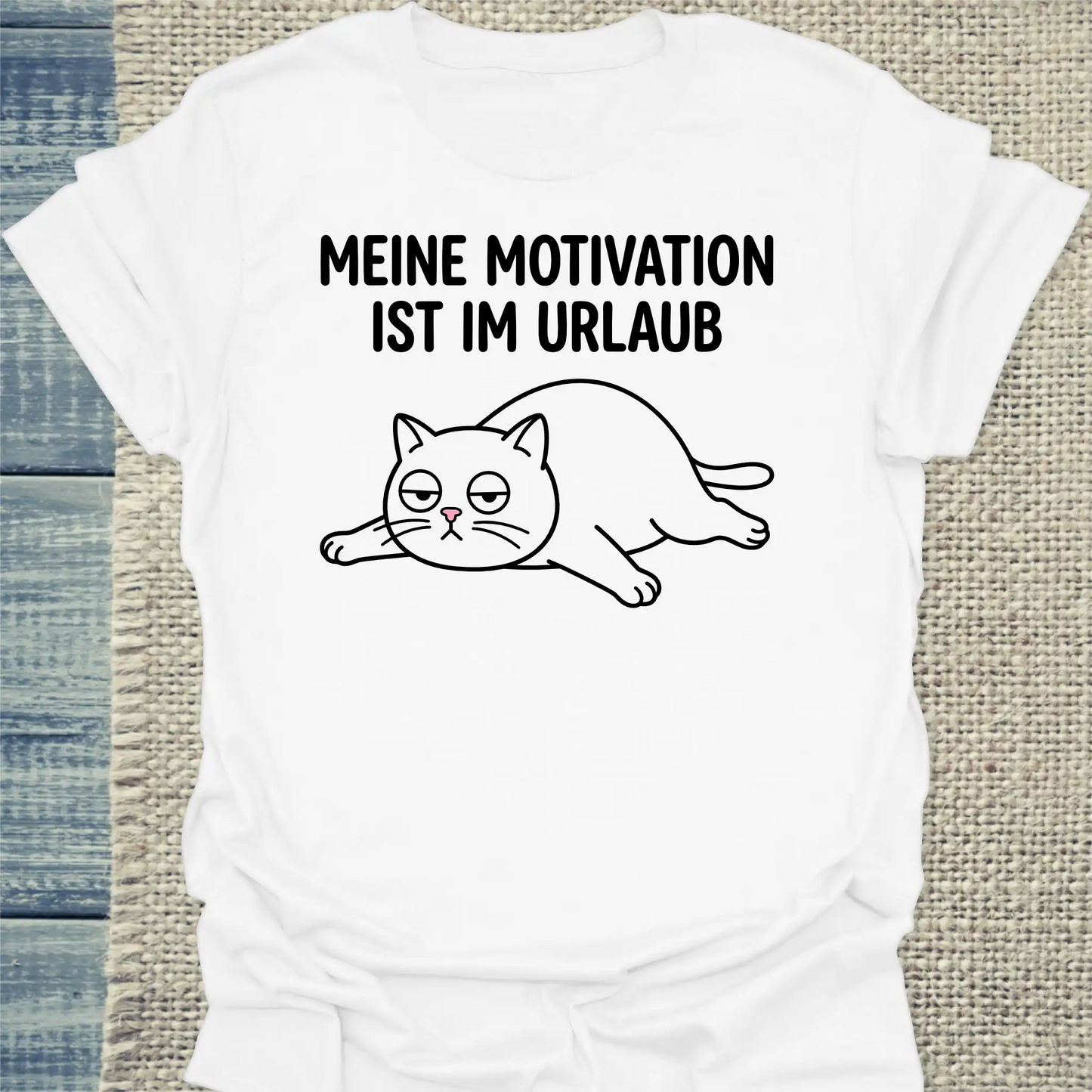 T-Shirt - Meine Motivation - Unisex - Katze Weiß