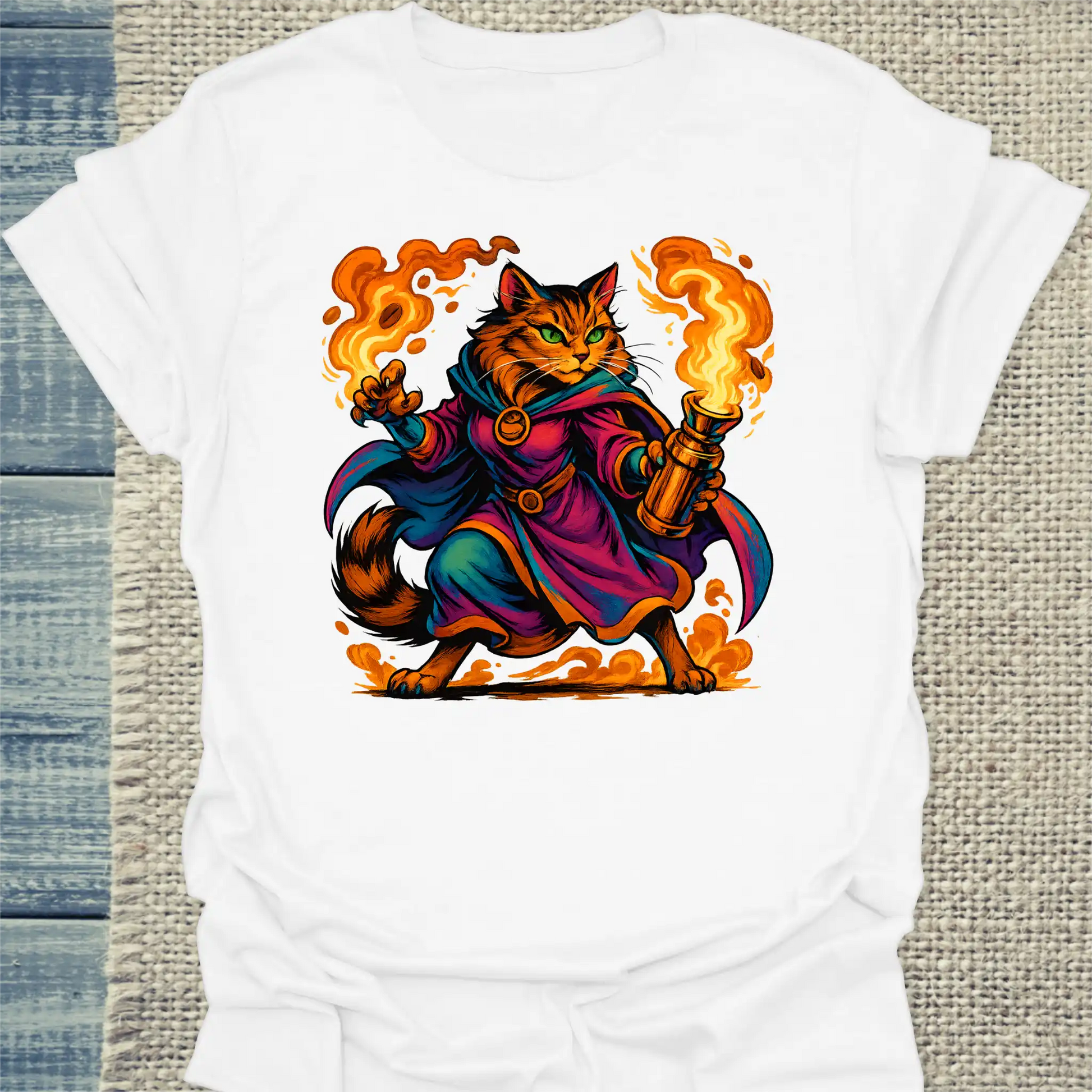 T-Shirt - Mocha Mirage - Superpfoten - Unisex - Superpfoten Weiß