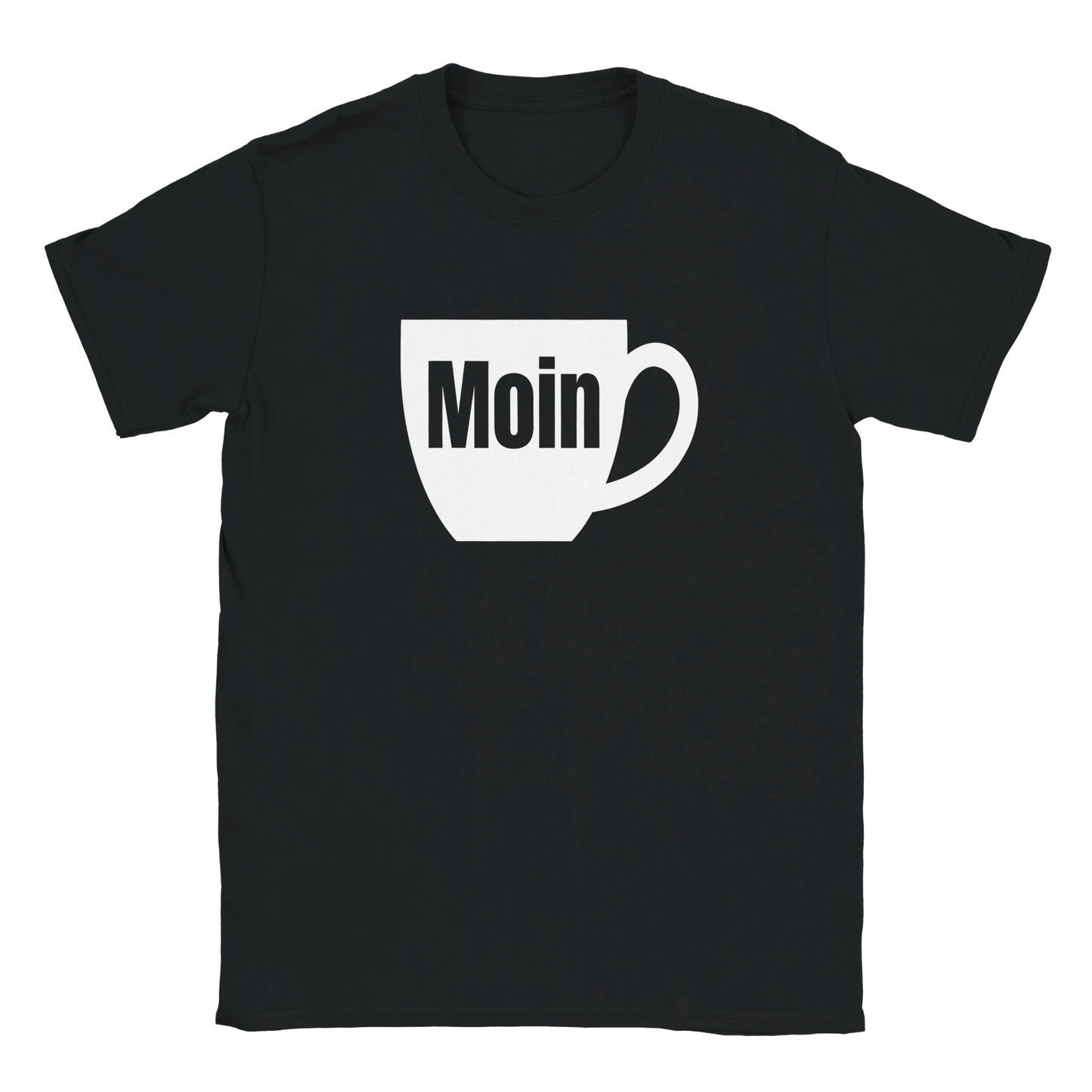 T-Shirt - Moin - Unisex - Kaffee Schwarz