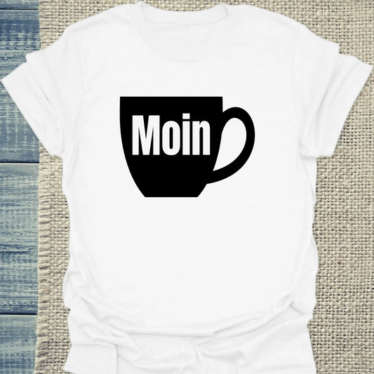T-Shirt - Moin - Unisex - Kaffee Weiß