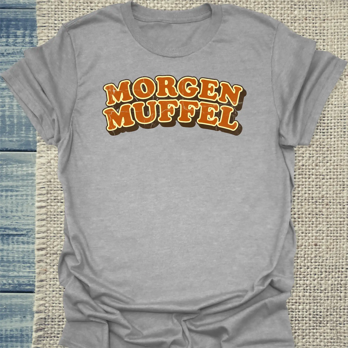 T-Shirt - Morgen Muffel - Unisex - Katze Grau