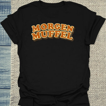 T-Shirt - Morgen Muffel - Unisex - Katze Schwarz