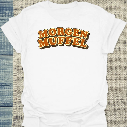 T-Shirt - Morgen Muffel - Unisex - Katze Weiß