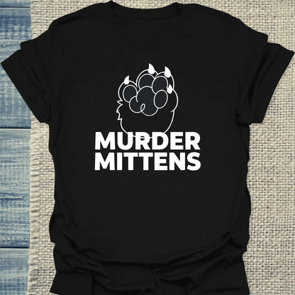 T-Shirt - Murder Mittens - Unisex - Katze Schwarz