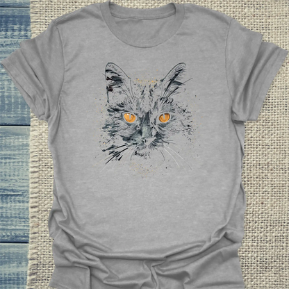 T-Shirt - Mystic Cat - Unisex - Katze Grau