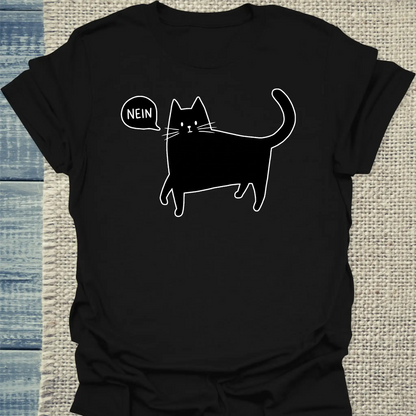 T-Shirt - NEIN - Unisex - Katze Schwarz