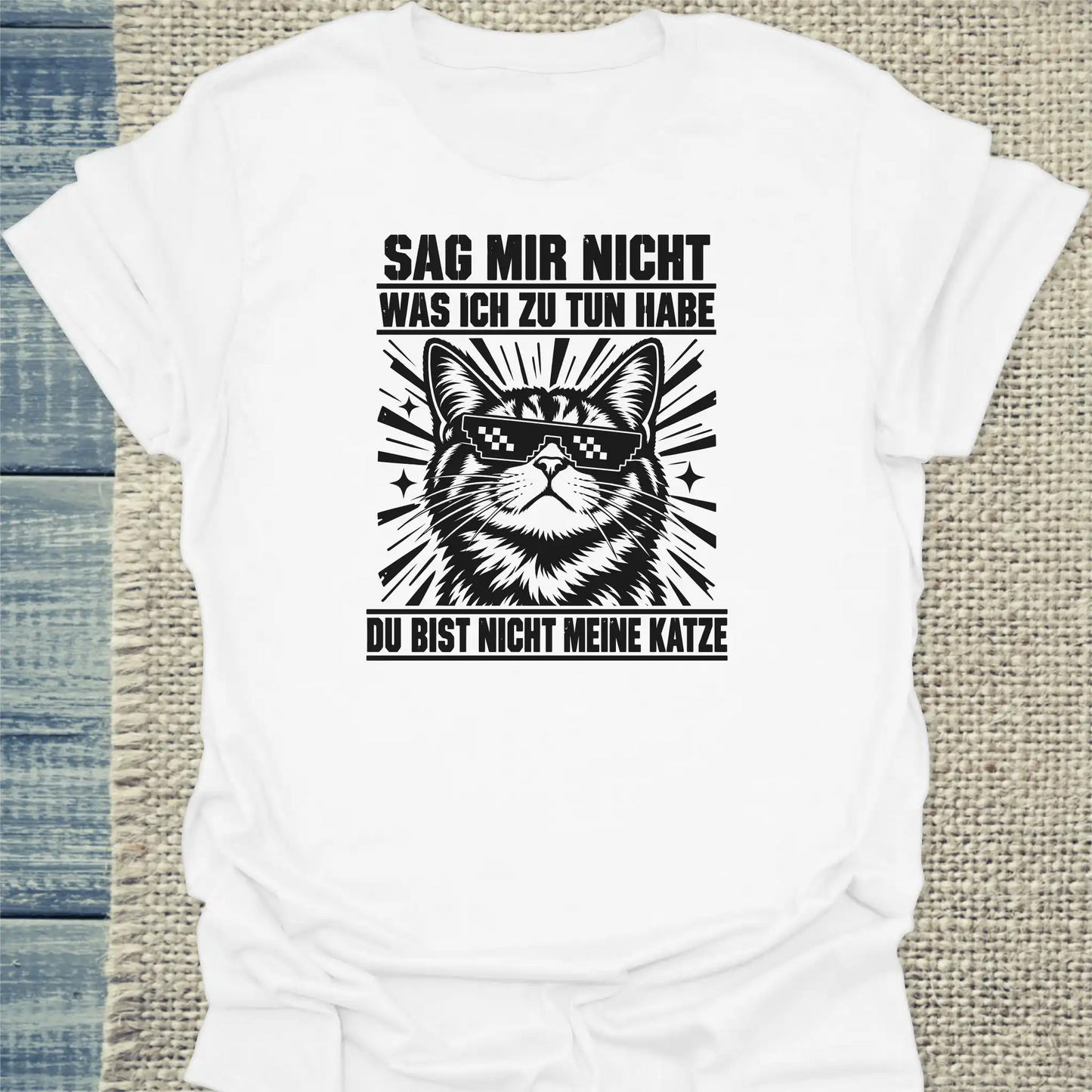 T-Shirt - Nicht meine Katze - Unisex - Katze Weiß