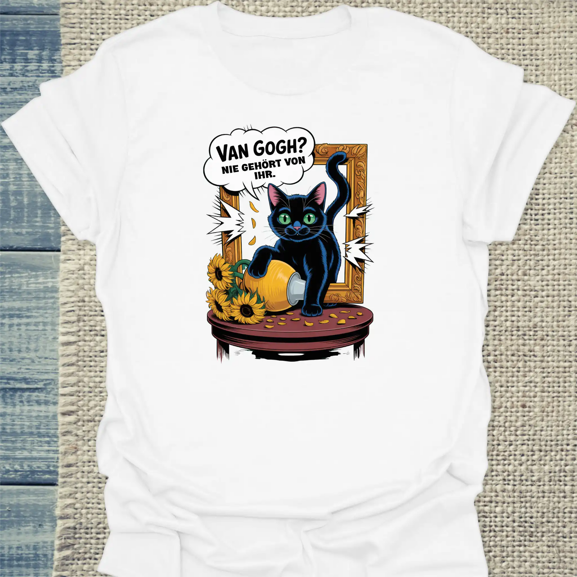 T-Shirt - Nie gehört - Unisex - Katze Weiß