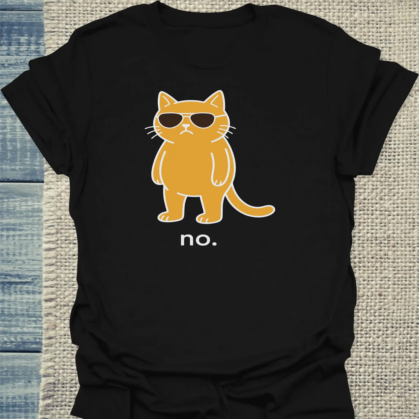 T-Shirt - no. - Unisex - Katze Schwarz