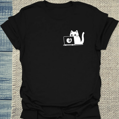 T-Shirt - PC Cat - Unisex - Katze Schwarz
