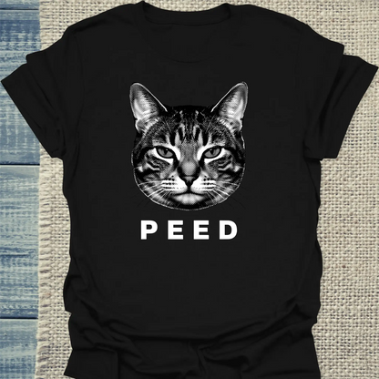 T-Shirt - Peed - Unisex - Katze Schwarz
