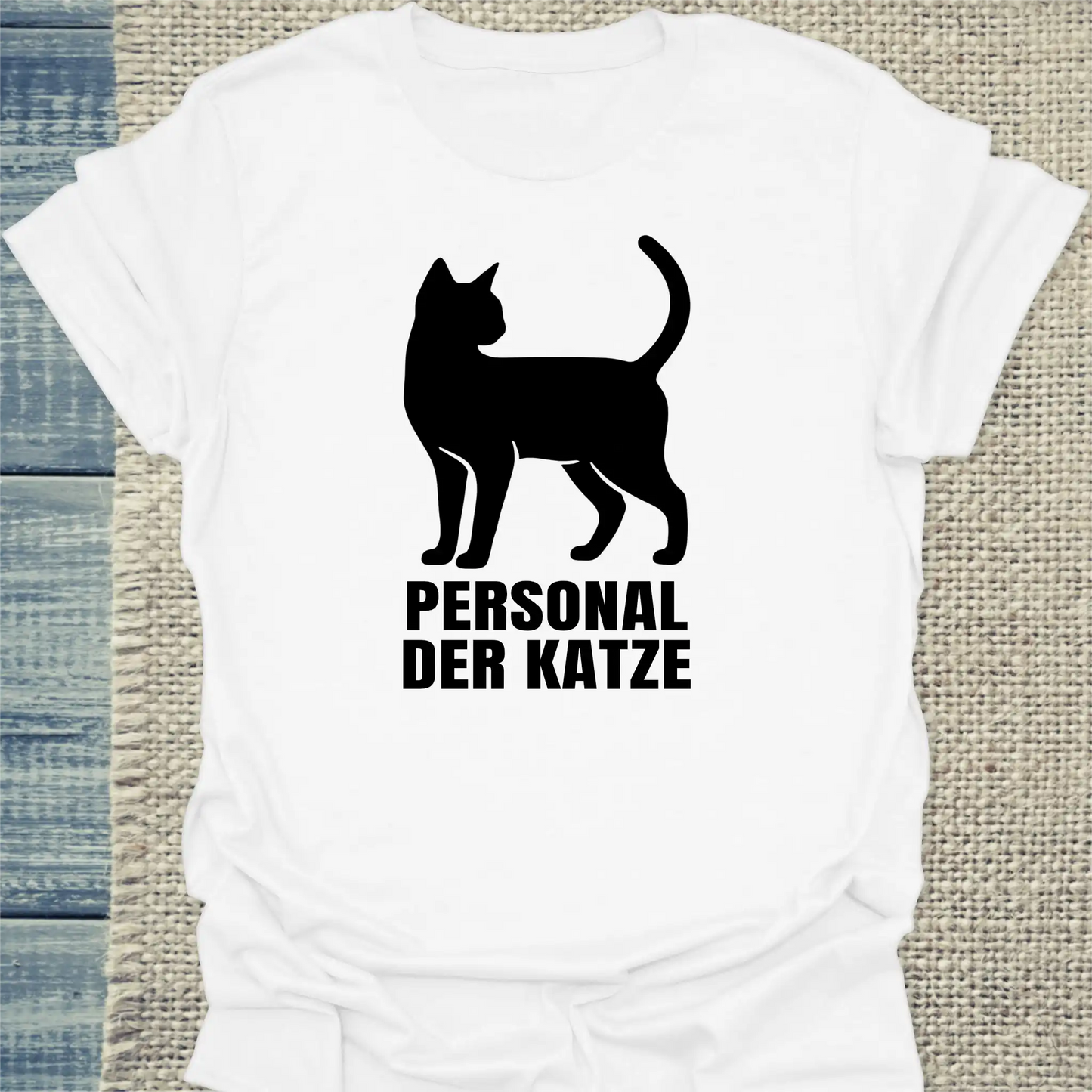 T-Shirt - Personal der Katze - Unisex - Katze Weiß