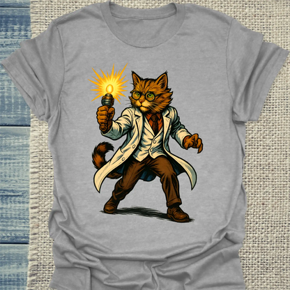 T-Shirt - Professor Schnurrfekt - Superpfoten - Unisex - Superpfoten Grau