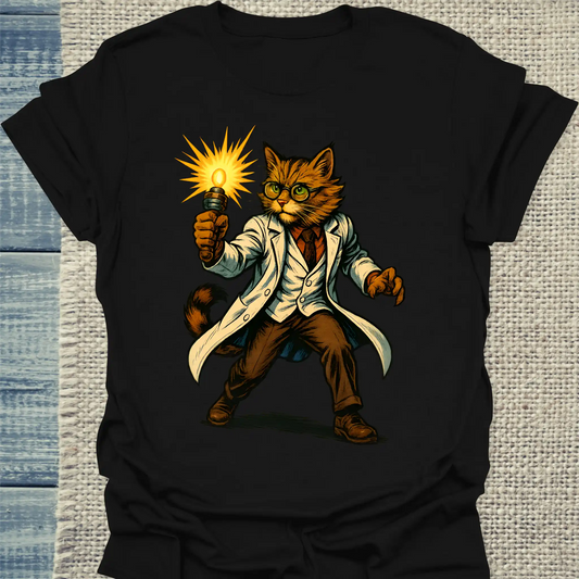 T-Shirt - Professor Schnurrfekt - Superpfoten - Unisex - Superpfoten Schwarz